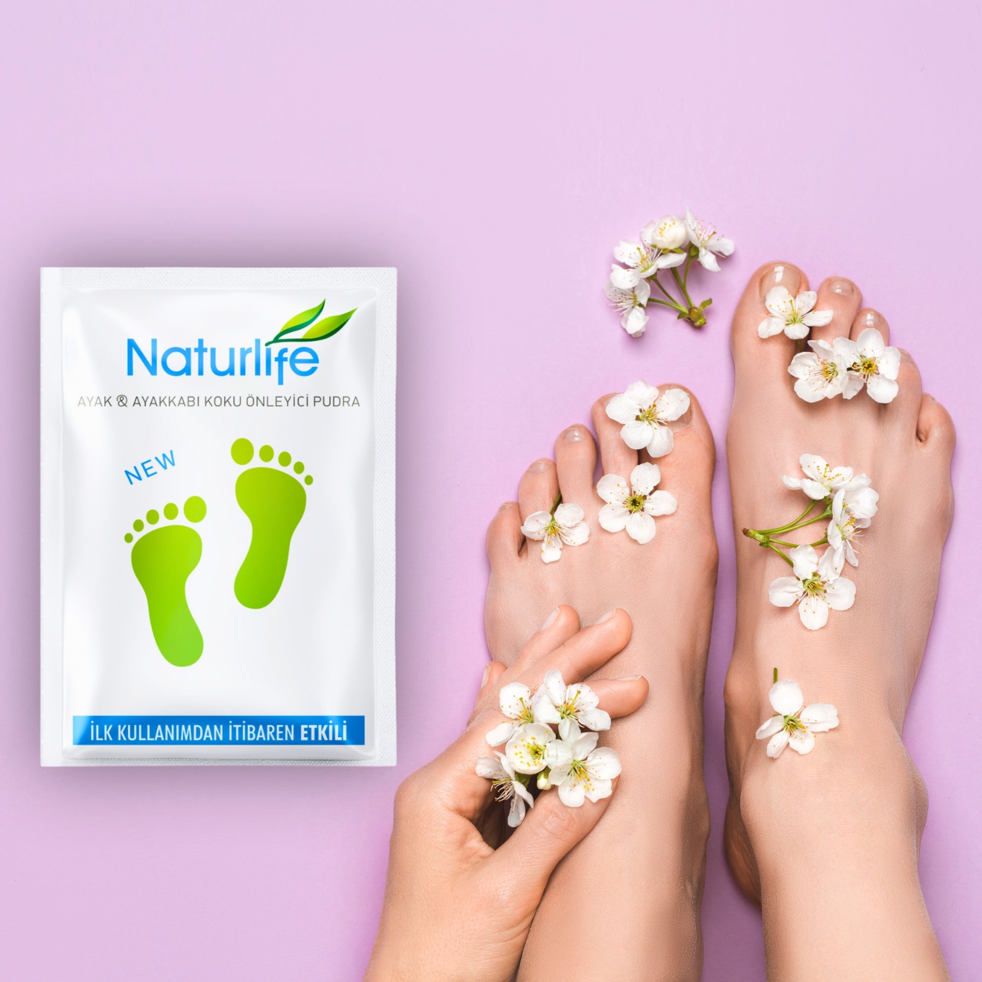 Naturlife Ayak ve Ayakkabı Koku Önleyici Pudra