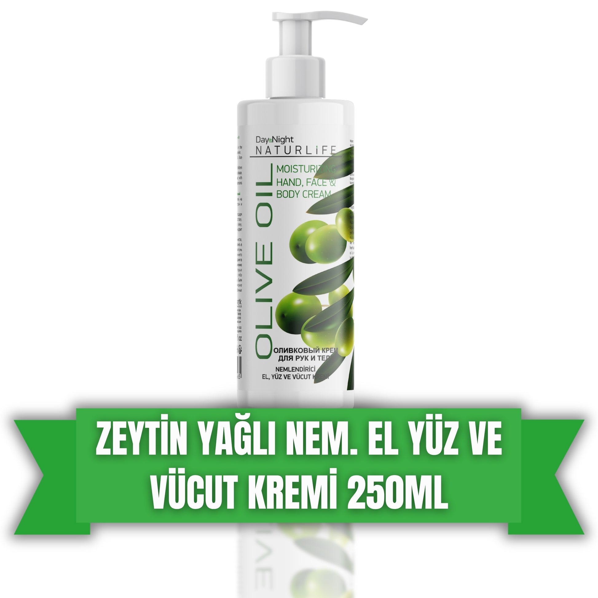 Naturlife Zeytinyağlı Nemlendirici El Yüz Ve Vücut Kremi 250ML